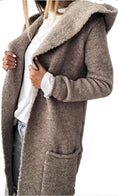 Load image into Gallery viewer, Ladies Longline Cardigan/ cappucino