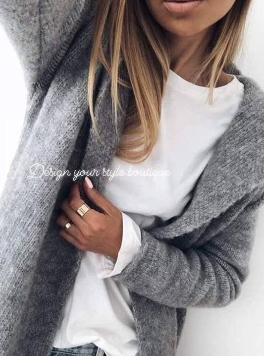 Long Cardigan/ dark gray