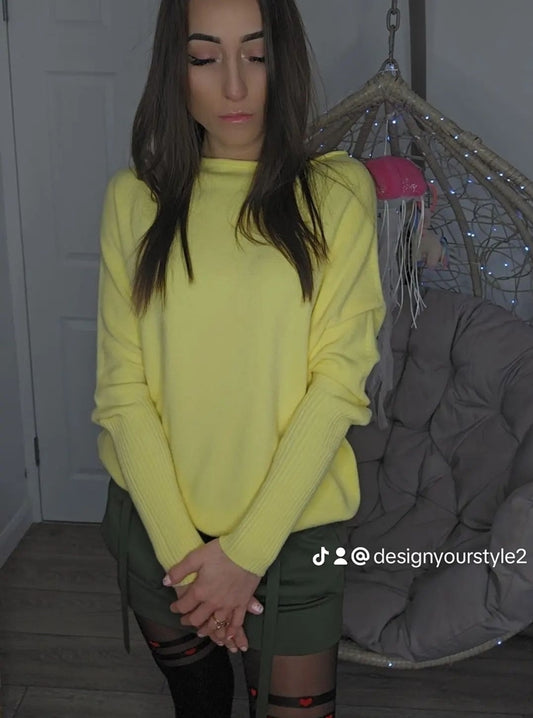 CASHMERE SWEATER LIME