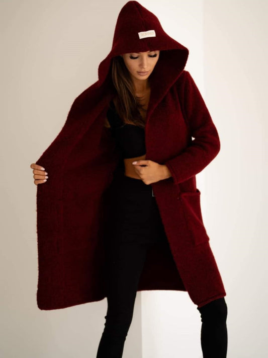 Long Cardigan/ Burgundy