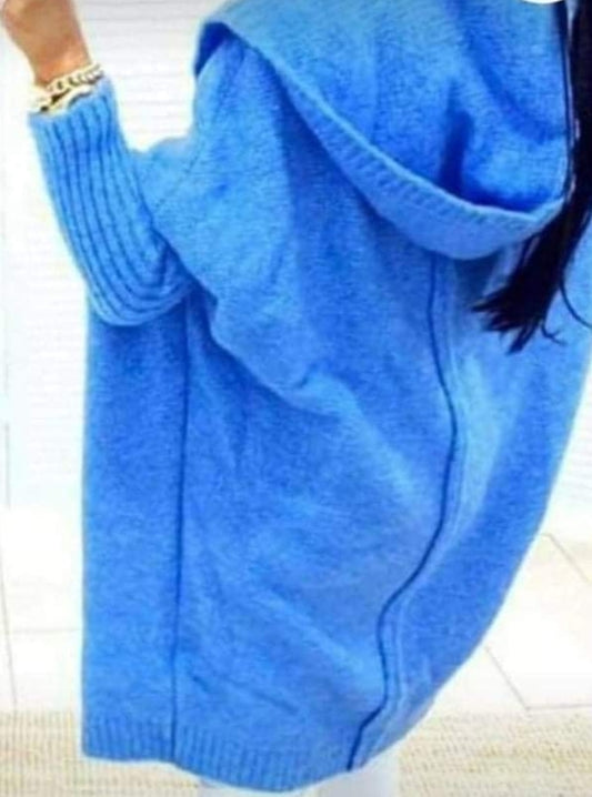 Short Cardigan/ azure