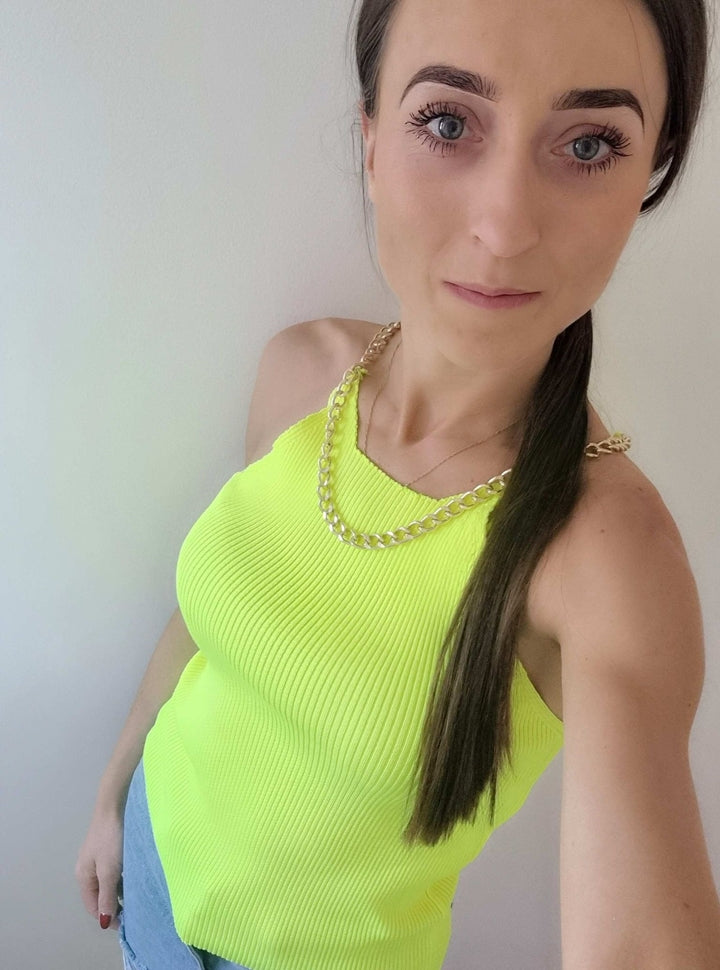 Neon blouse